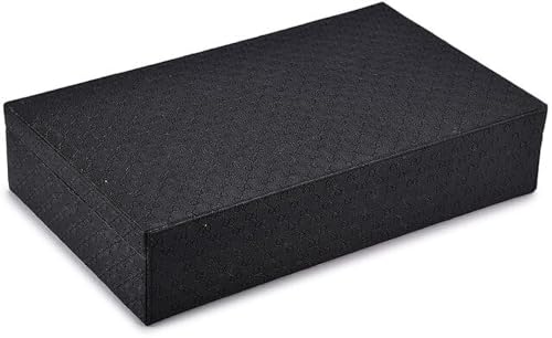 Image of Polyurethane New black&grey 12 watch organiser box Watch Box (black&grey, Holds 12 Watches)