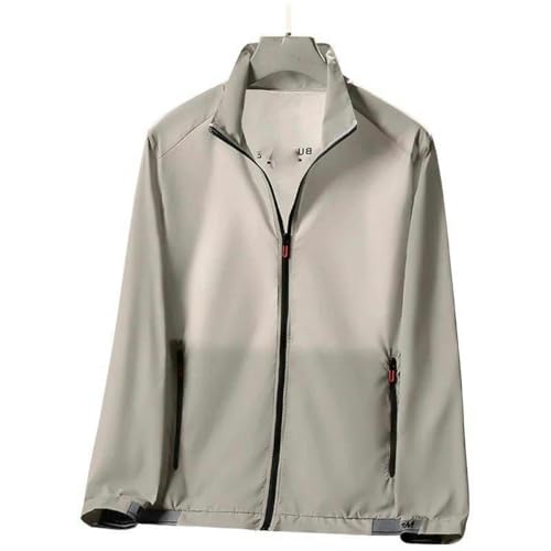 Veste de plein air légère respirante avec fermeture éclair pour homme