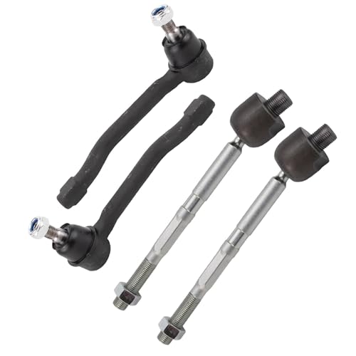 TRQ front inner & outer tie rod set for multiple SUVs