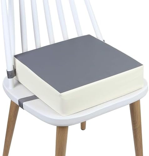 BTSKY Booster Seat Cushion For Toddlers - Portable Chair Height Increaser With Straps