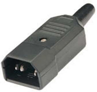 3 Pin Kettle Male IEC DJ Mains Connector C14 6A Plug