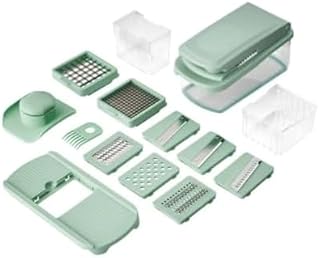 Pioneer Woman Agatha 8-in-1 Food Slicer & Chopper, Green (Agatha Green)