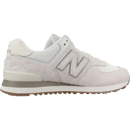 New Balance Women's 574 Sneaker, Sea Salt Off White, 94