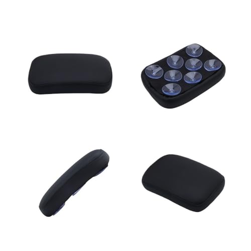Asiento trasero con ventosa de alta succión universal y cojín negro para moto 4
