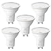 Produktbild Lepro Energieklasse A GU10 LED Warmweiss Lampe, 3.3W 2700K Warmweiß 590 lm, Nicht Dimmbar, 100° Abstrahlwinkel, Energiesparendes GU 10 LED Leuchtmittel für Flur, Wohnzimmer, Schlafzimmer, 5 Stück