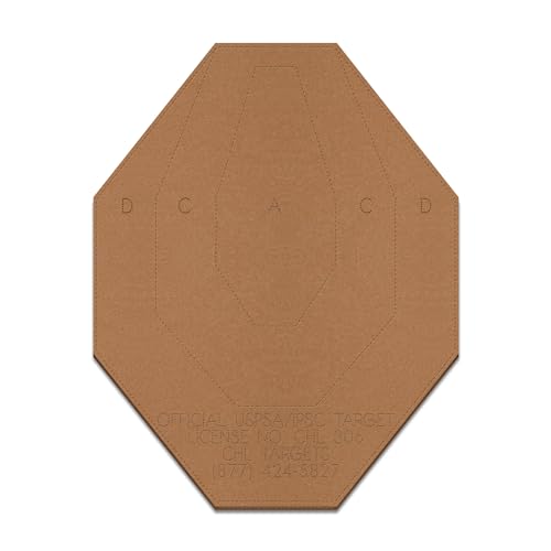 Image of Official USPSA /IPSC Cardboard Targets, Competition Torso, Silhouette Shooting, Cardboard Target. Made in USA