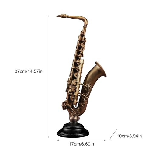 Figurines d'instruments miniatures en résine vintage pour déco