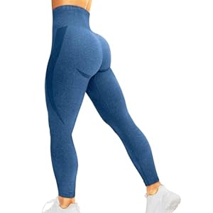 HIGORUN Women Seamless Leggings Smile Contour High Waist Workout Gym Yoga Pants