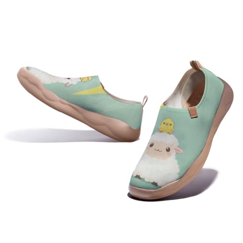 Women's Niche Design Temperament Travel Shoes Art Knitted Comfortable Lightweight Sports Shoes Cute Series3