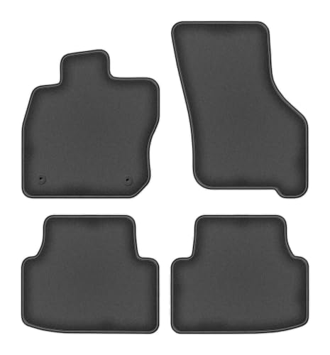 Tapis de sol en velours Cupra Leon KL 5D et SportsTourer graphite Durban (4 pièces)
