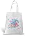 wolga-kreativ Stofftasche Einkaufstasche Muschel Meerjungfrau mit Name Stoffbeutel Kindertasche Sportbeutel Schuhbeutel Wäschebeutel Stoffsäckchen Jutebeutel Schultertasche Mädchen