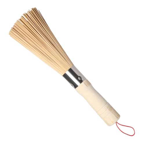 Pot Brush - Brush for Wok | Wooden Kitchen Cleaning Brush | Non-Scratch Washing Tools | Wok Brush Brush with Hangable Loop for Cast Iron Care, Home or Commercial Use