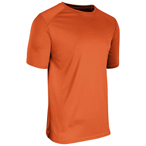 Champro Men's Standard Leader Crew Neck Athletic T-Shirt, Orange, Adult Large