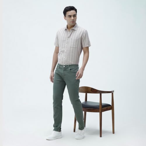 Image of BASICS Cotton Stretch Men's Jeans | Smart Casual Denim | Ultra-flexible stretch cotton denim. Modern style. Durable, breathable & built for all-day travel comfort.