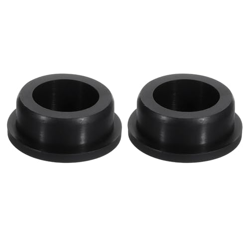 Image of uxcell 2 Pcs Black Plug Holes, Waterproof Rubber Button Plug for 35mm / 1.38 inch Hole
