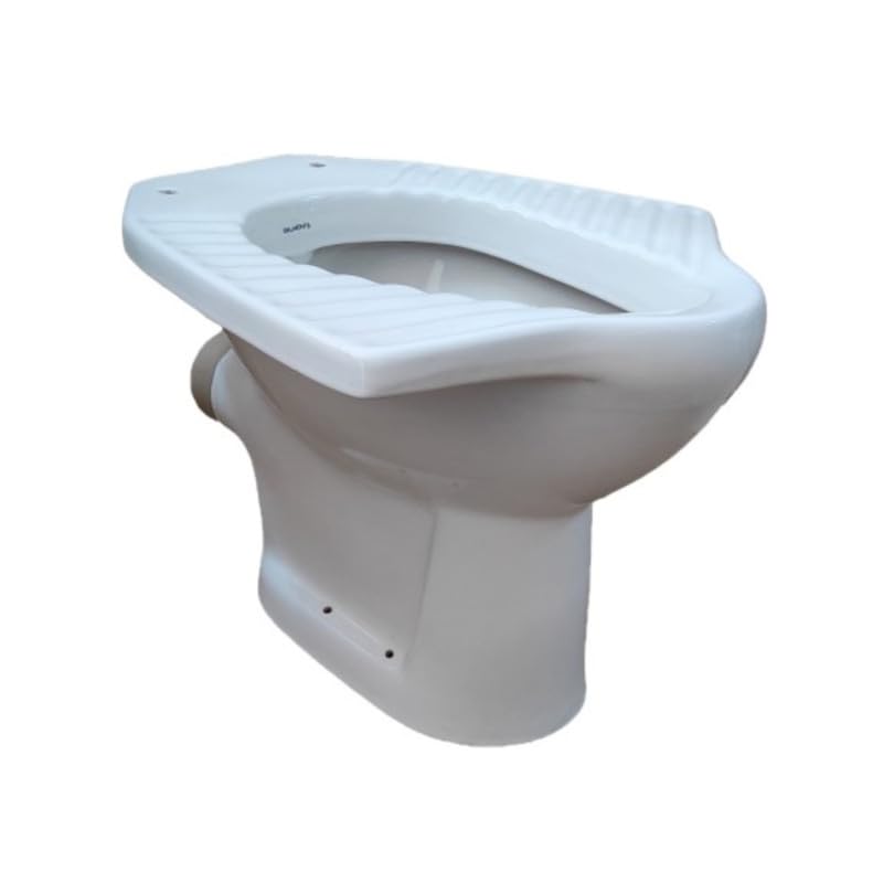 Belmonte Anglo Indian Toilet Commode Water Closet – P Trap White Ceramic EWC | Durable Anglo Indian WC for Home Bathroom & Commercial Use-image-45