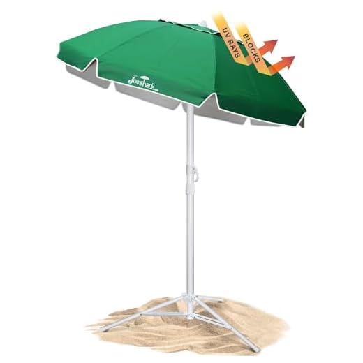 Best beach umbrella green with heavy spines Lightweight Portable UV Sun Shade Umbrella
