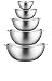 Produktbild Profiqualität edelstahl schüssel set 5-teilig - Gourmet rührschüssel, stabiler Boden Küche Schüsseln, stapelbar Rührschüssel, Salatschüssel, Leicht zu reinigender spülmaschinengeeignet Servierschüssel