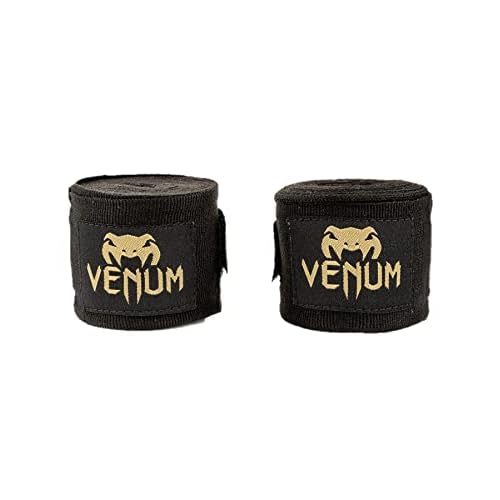 Venum Art: Uni Kontact Boxbandagen, Schwarz/Gold, 2.5m