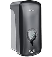 Manual Foaming Soap Dispenser, 35 oz (1000ml) Refillable Wall-Mount Foam Hand Soap Dispenser-Dark...
