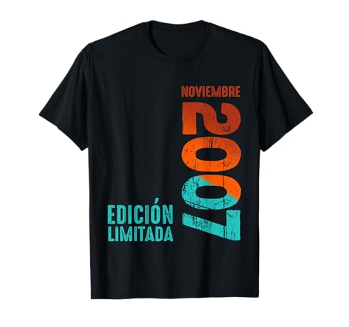 Edición limitada Noviembre 2007 Año Retro 2007 Vintage 2007 Camiseta
