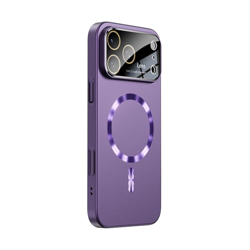 Coque iPhone 16 Pro Max violette anti rayure fine et magnétique