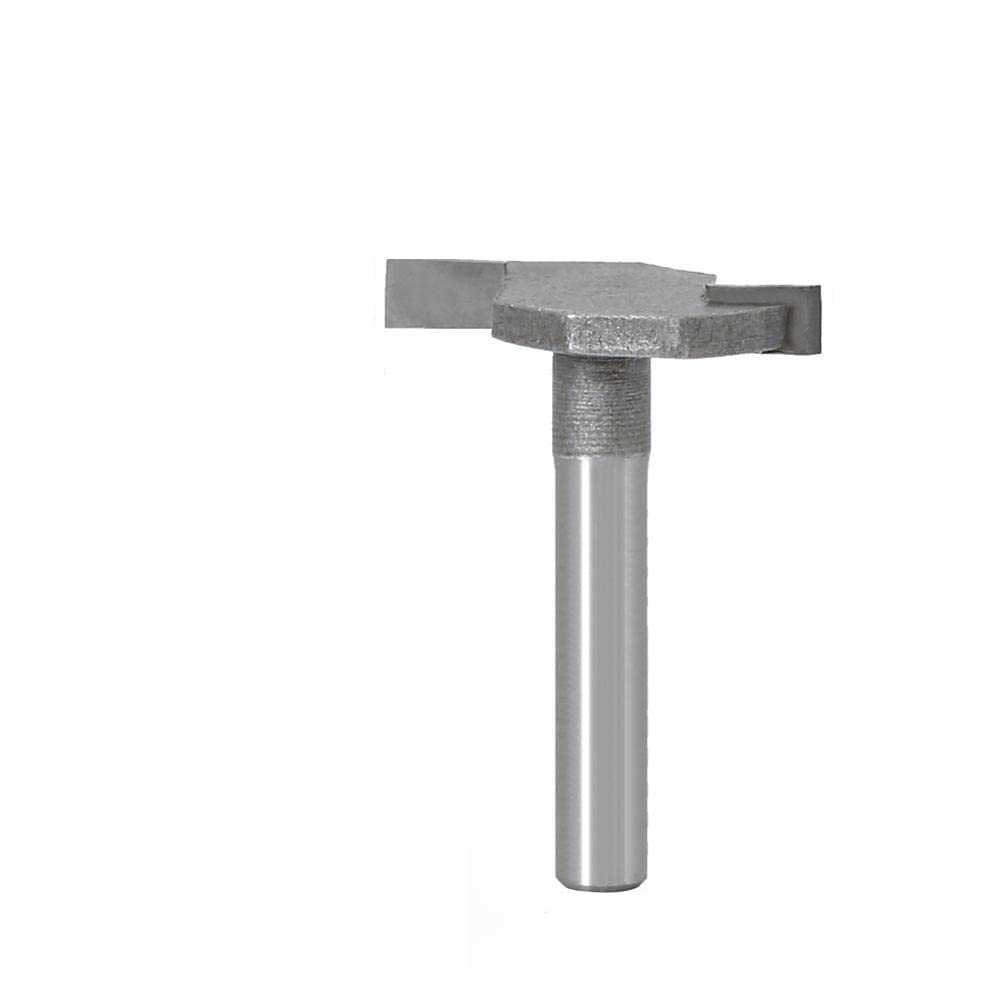 1pc 6mm/6.35mm Shank Classical T-Slot Milling Cutters C3 Carbide T Type Biscuit Joint Slot Cutter Wood Router Bit(6.35mm NO 5)