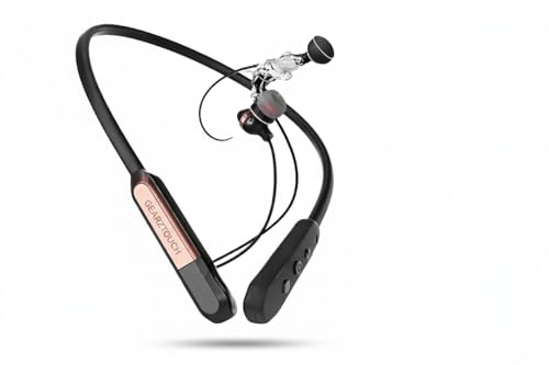Image of Switch P'R'O Bluetooth Neckband with 60H Playtime, ENC & Passive Noise Cancellation, BT 5.3, Deep Bass Subwoofer, Fast Type-C Charging, Magnetic Metal Earbuds, HD Mic, IPX5- Black