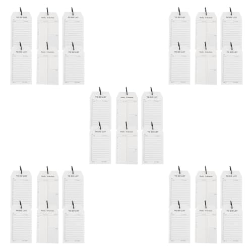 Operitacx 5 Juegos Bloc De Notas De Hojas Sueltas Hidromiel Cuaderno De Espiral Pequeño Bloc De Notas Del Planificador Cuaderno Planificador Pizarra Lista De Tareas Papel 6 Piezas X 5