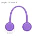 MECCANIXITY Magnetic Cable Clips 4.3 Inch x 0.6 Inch Purple Magnetic Cord Organizer Cable Ties Reusable Twist Ties for Home, Kitchen, Office, 10 Pcs