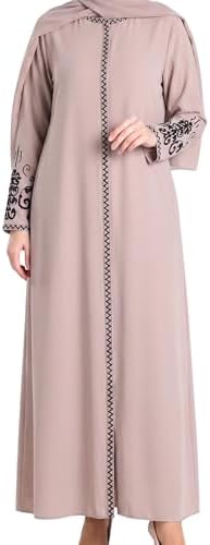 istanbulstyles womens Embroidered Sleeves Abaya Abaya
