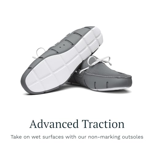 Image of SWIMS Braided Lace Loafer for Men, Breathable Slip On Water Friendly Driving Shoe, Lightweight Mesh Upper, Drainage Sole