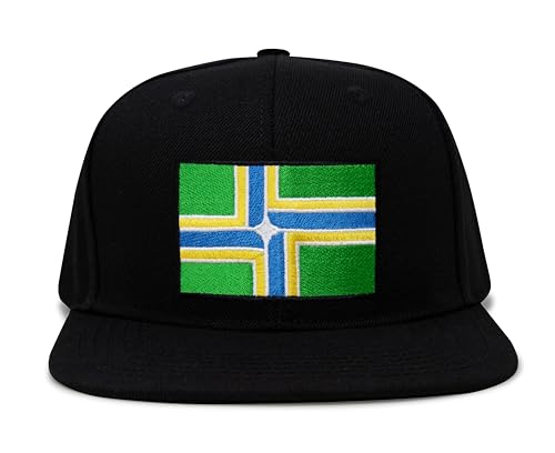 Image of International Tie City Hat for Men and Women, Adjustable Snapback Trucker Baseball Cap with Embroidered Patch