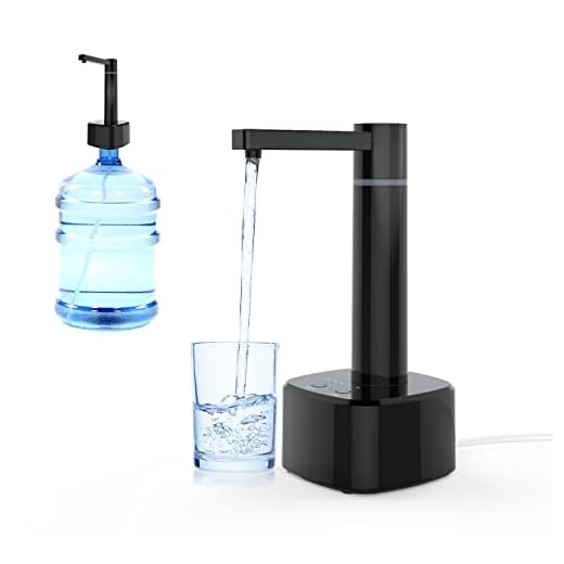 Bedside Water Dispenser, Portable Desktop Water Dispenser for 1-5 Gallon Bottle, 2-in-1 Electric Tabletop Water Dispenser & Water Jug Pump for Home, Office, Outdoor Camping