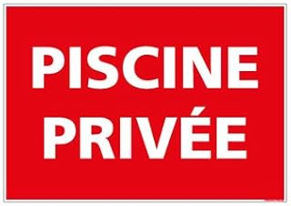 Panneau Piscine Privée - Protection anti-UV - Dimensions 210x300 mm - Plastique rigide PVC 1,5 mm