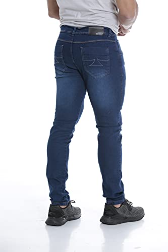 Kit 02 Calças Sarja Jeans Masculina Skinny + Lycra Ofertas 40