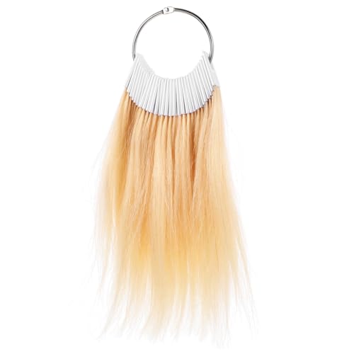 FONDOTIN 30pièces Nuancier Pour Teinture Cheveux Humains Mèches Naturelles Résistantes La Décoloration Et Cire Pour Tests Professionnels Salon