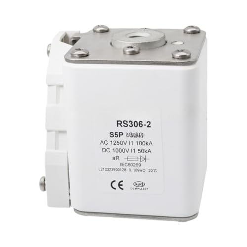 Fuse rapide RS306-2-S5P-630A DC 1250V pour sécuriser les onduleurs solaires