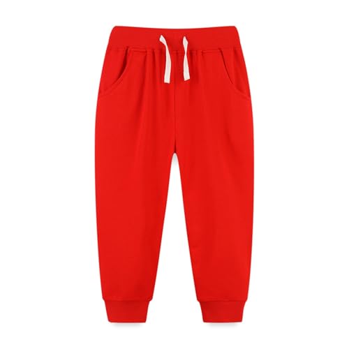 Little Boys Sweatpants Toddler Baby Boy Fall Casual Sweat Pants Drawstring Elastic Waist Solid Joggers with Pockets