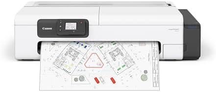 Canon imagePROGRAF TC-21 24" - Large Format Printer, Poster & Plotter Printer, Automatic Roll & Cut Sheet Paper Feeder, Includes 280 ml of Ink, White