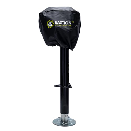 Bastion Distribution BJ3500B & BJ-CV Bastion Electric Power Tongue Jack With Cover | Electric Or Manual Operation | 3500Lb A-Frame Capacity | 12V | Front Led | Trailers, Campers, Rvs & Boats thumb #1