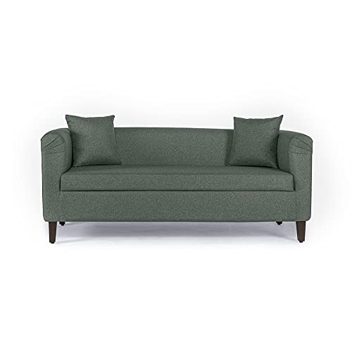 Image of Wakefit Sofa Set | 3 Year Warranty | Sofa 2 Seater, 2 Seater Sofa for Living Room, Wooden Sofa Set, Couch Sofa for Living Room - Miami(Omega : Green)