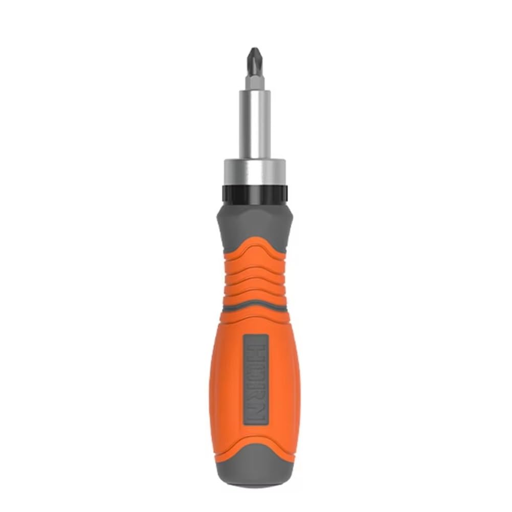 Littimoon 11 in 1 Ratchet Screwdriver Hidden Screwdriver Head Multi Angle Corner Capable Multifunctional Screwdriver Tool