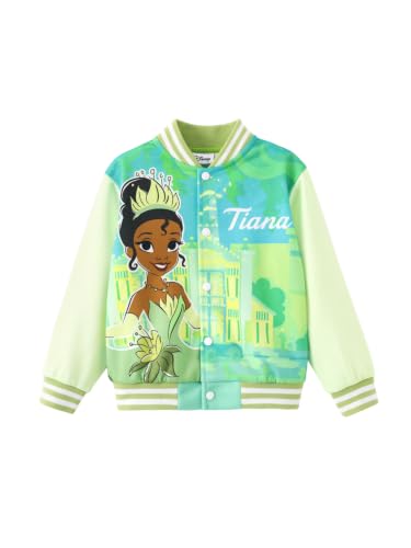 Image of Disney Girl & Boy Varsity Bomber Jacket Fall Sweatshirt Toddler to Big Kid | Officially Licensed Jacket with Mickey, Minnie, Spider-Man, Gwen, Toy Story, Cars, Frozen, Princess, Stitch, Zootopia Designs