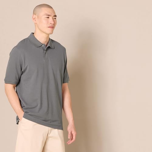 Image of Amazon Essentials Men's Regular-Fit Short Sleeve Cotton Pique Polo Shirt (Available in Big & Tall)