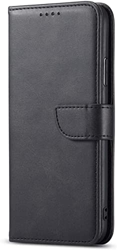 Housse iPhone 7 portefeuille cuir noir avec béquille et porte-carte