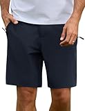 Lonya Pantalones Cortos Hombre Bermudas Verano Múltiple Deporte Pantalon Corto de Hacer al Aire Libre Transpirable Secado Rápido para Senderismo Escalada Trekking Estándar-Azul Marino,L