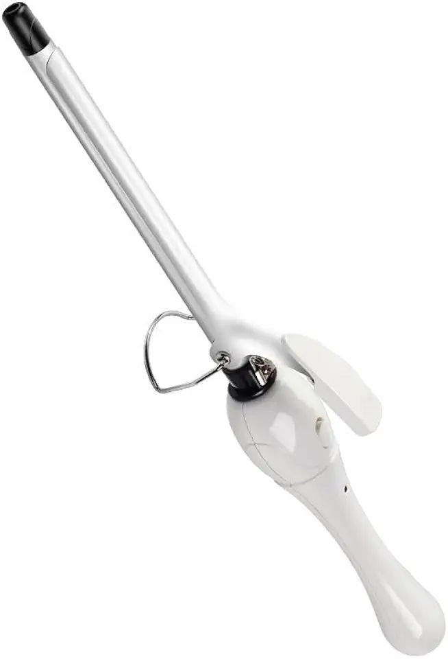 Modelador de Cachos de 9 mm com Tecnologia Ionização 220V 127V 110V Desligamento Automático Segurança Encrespador(Branco(Bivolt))