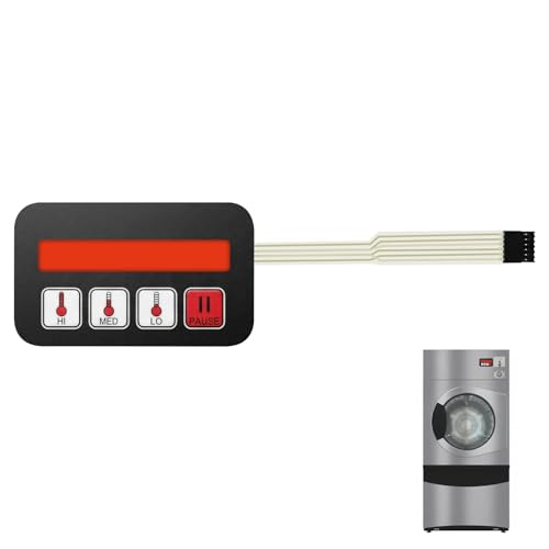 Panel de control de teclado táctil 112575 compatible con secadora ADC American 112579 2