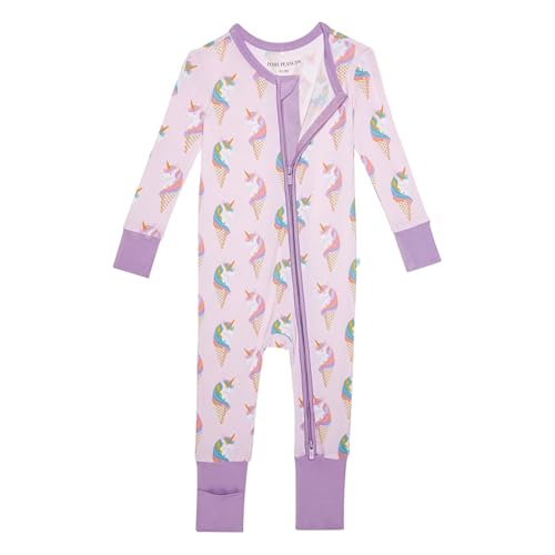Posh Peanut Convertible Baby Sleepers - Girls Footless Baby Pajamas with 2 Way Zipper for Easy Diaper Changes